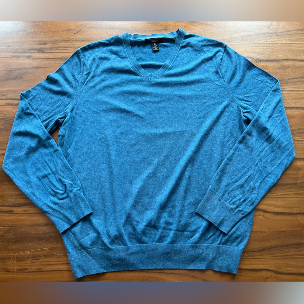 Banana Republic V-Neck Sweater in Teal